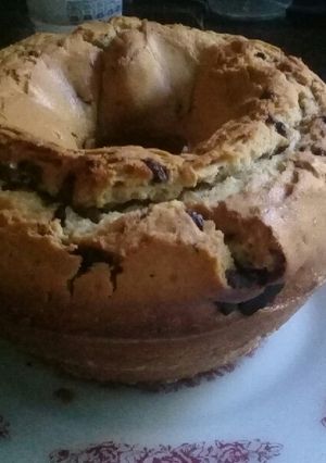 Una foto de Budín de vainilla con chispas de chocolate