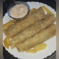 Chicken Cheese Paratha Roll A picture of Chicken Cheese Paratha Roll.