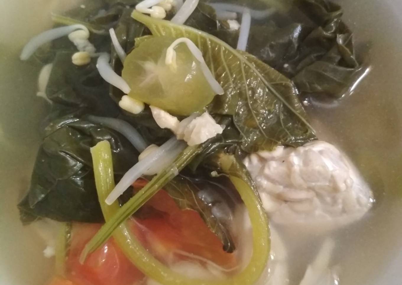 Sup sayur dengan asam jawa