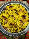 Quick Vegetable biryani with winter vegetables in cooker