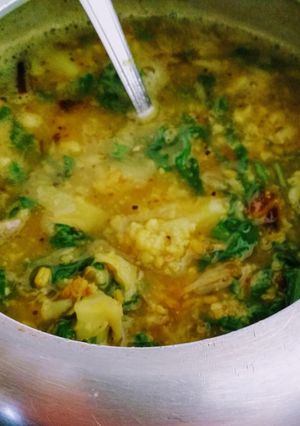 A picture of DALMA a dish from Odisha.