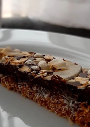 Una foto de Barritas de avena, manjar y coco
