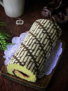 Foto resep Batik Roll Cake Kukus