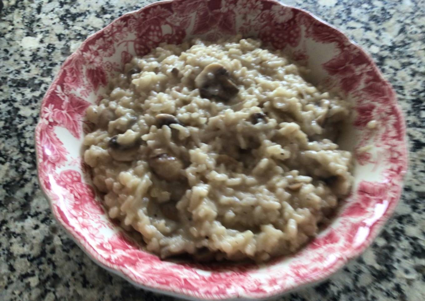 Risotto de champiñones