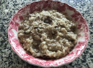 Una foto de Risotto de champiñones