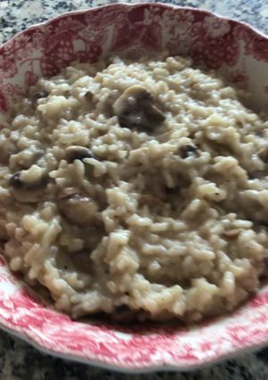 Una foto de Risotto de champiñones