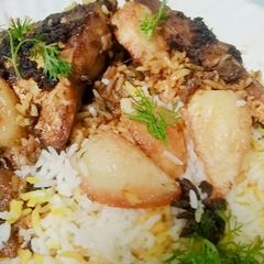 Fish biryani A picture of Fish biryani.