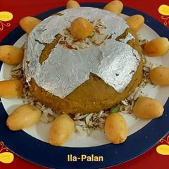 A picture of Kharek(Fresh Yellow Dates) Halwa.
