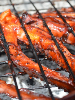 Una foto de Calamar con salsa bbq