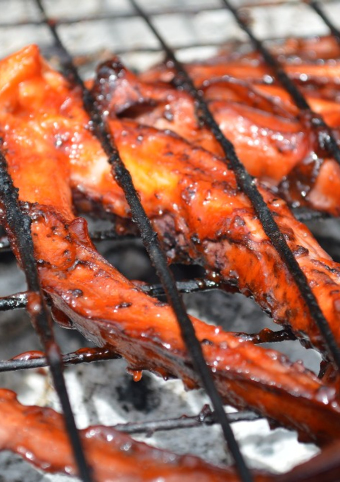 Una foto de Calamar con salsa bbq