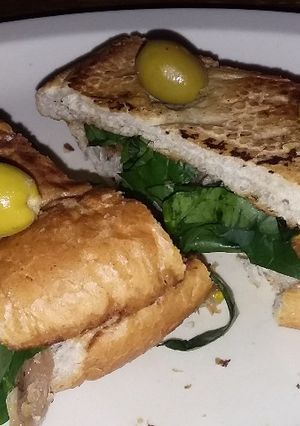 Una foto de Gravlax de salmón