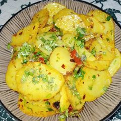 Kashmiri Fried Potatoes A picture of Kashmiri Fried Potatoes.