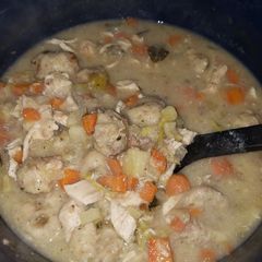 A picture of Leftover Stuffing Dumplings.