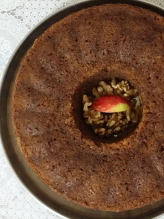 A picture of Apple &walnut cake.