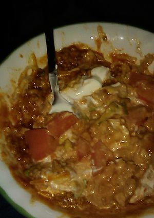 A picture of Sloppy joe salad.