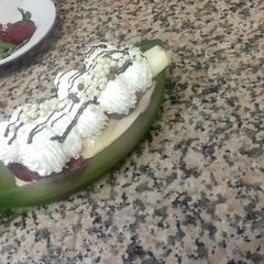 A picture of Banana split.