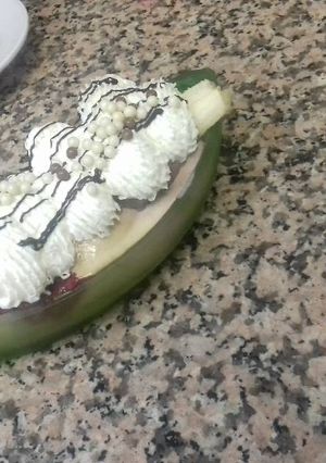 A picture of Banana split.