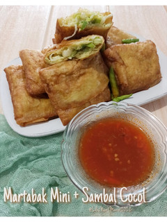 Foto resep Martabak Mini + Sambal Cocol