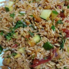 A picture of Puffed rice mixture.