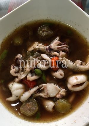 Foto resep Cumi hitam kuah asam pedas