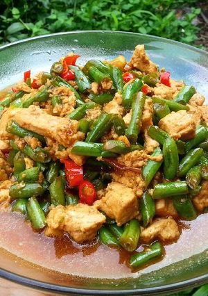 Foto resep Buncis tahu pedas manis gurihh