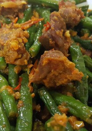 Foto resep Tumis kacang panjang ampela ayam