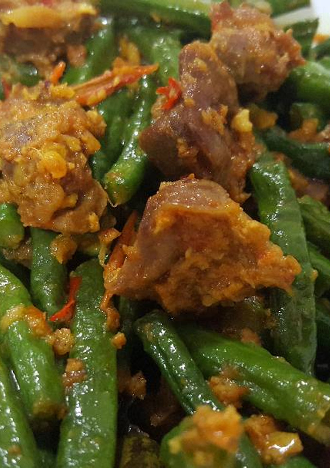 Foto resep Tumis kacang panjang ampela ayam