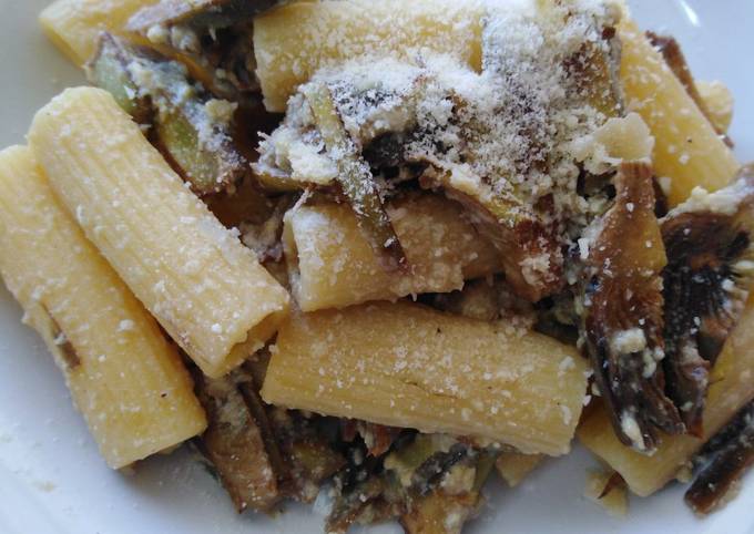 Carbonara vegetariana con carciofi