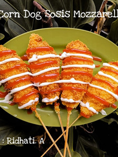 Foto resep Corndog Sosis Mozzarella