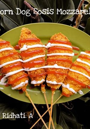 Foto resep Corndog Sosis Mozzarella