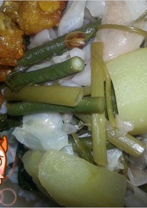Foto resep Jangan Asem Kangkung+ (dadar jagung) suegeeeer
