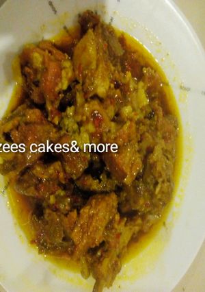 A picture of Pepper soup with cinnamon.