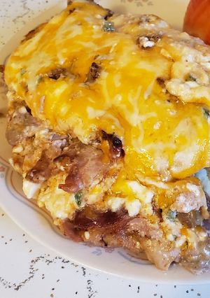 A picture of Brad's bacon jalapeno popper pork chops.