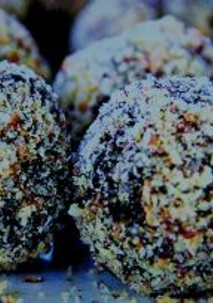 Una foto de Bolitas de pasas con canela