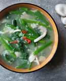 Canh bắp non ngọn bí