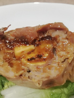 A picture of Stuffed Meatloaf with Hard-Boiled Eggs and Smoked Scamorza Cheese.