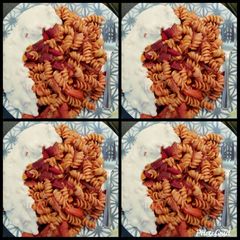 A picture of Beetroot pasta.