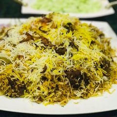 Sindhi biryani A picture of Sindhi biryani.