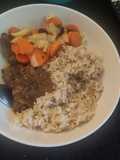 Slow cooked beef bowl