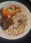 Slow cooked beef bowl