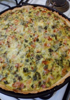 Una foto de Tarta de Puerros & Panceta