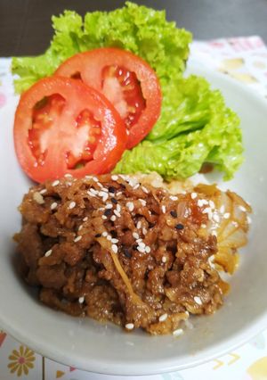 Foto resep Beef teriyaki ala yoshinoya