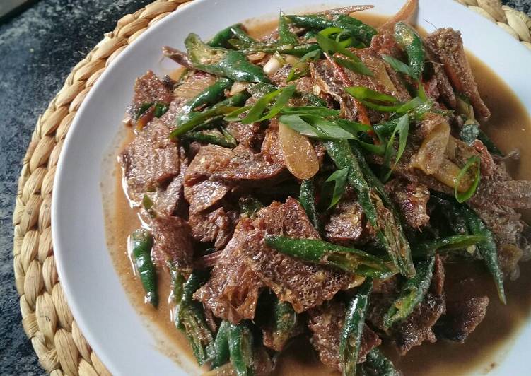 Ikan asin layur cabe ijo