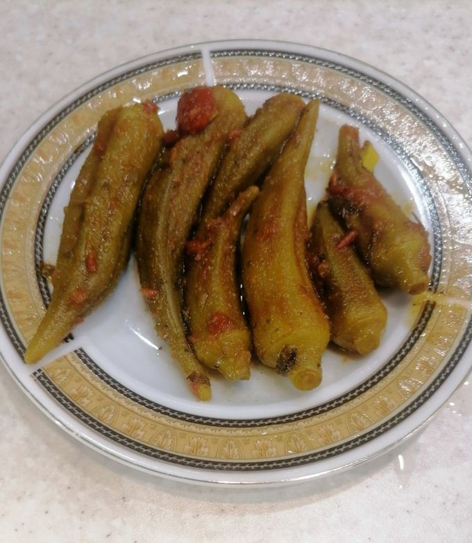 عکسی از دستور ترشی بامیه