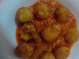 سفيرية بطاطا مع صوص احمر