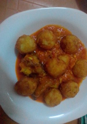 صورة لوصفة سفيرية بطاطا مع صوص احمر