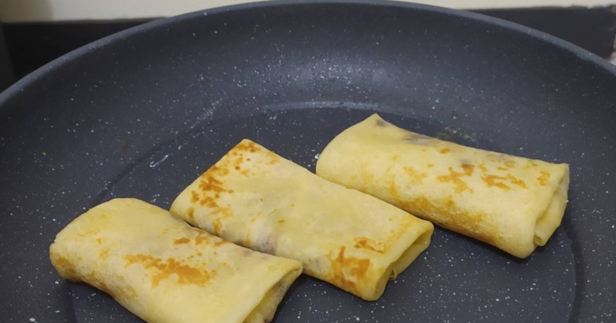 Resep Mpasi Dadar Gulung Isi Pisang Coklat Keju Oleh Qisthy Cookpad