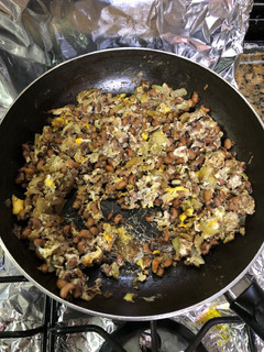Una foto de Huevos con frijoles