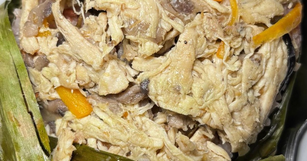 Nasi bakar ayam sayur