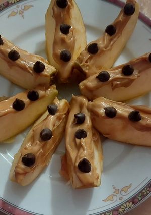 Une photo de Pomme au beurre de cacahuète